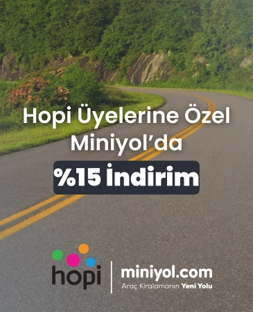 Hopi Üyelerine Özel Miniyol'da %15 İndirim Avantajı!