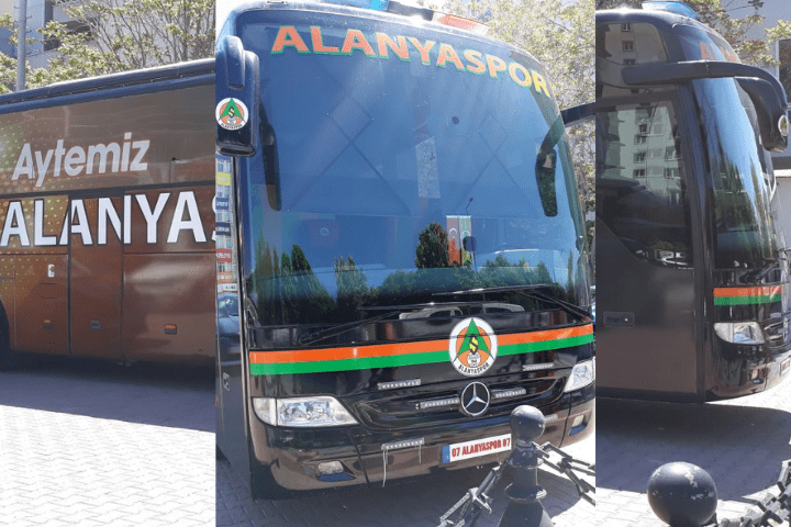 alanyaspor futbol takım otobüsü